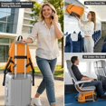 thumbnail image 6 of JIALIOU 14" Laptop Backpack Waterproof Airline Approved Stylish Casual Daypack for Travel Business College Work, Orange, 6 of 8