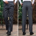 thumbnail image 4 of Chef pantalones hombres con bolsillos elásticos de la cintura holgada cocinar pantalón camarero uniforme amigable para la piel ropa para restaurante Hotel cafetería cocina 2xl rayas de cebra Advancent  HA012102-10, 4 of 6