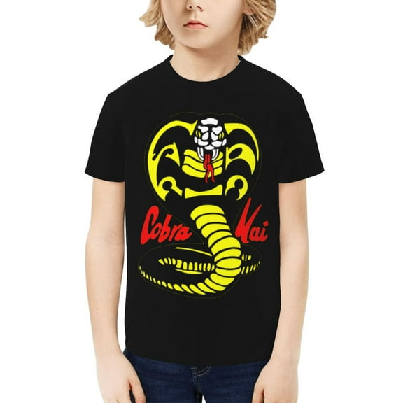 Cobra Kai Kids T-Shirt 3d Printed Graphic T-Shirts Boys And Girls Short Sleeve Shirts For Youth Kids X-Small