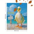 thumbnail image 3 of Qisvanset Funny Duck Welcome Sign Canvas Wall Art 15.75x11.81 Inches, 3 of 8