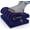 Blue, variant on CARTIZMA Ergonomic Memory Foam Foot Rest for Under Desk, Adjustable Height Footrest with Non-Slip Base for Office and Home, Black