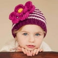 thumbnail image 4 of Huggalugs Baby and Toddler Girls Aster Ziggy Flower Beanie Hat Medium, 4 of 4