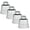 Clear, variant on Ceiling Light Cover Set Of 4 Clear Smooth Glass Lamp Shades