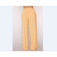 thumbnail image 1 of Honganda Women Wide Leg Long Pants High Waist Perspective Loose Beach Trousers, 1 of 6