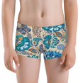 thumbnail image 5 of Yiaed Vintage Floral Butterflies Print Boys' Boxer Briefs Cotton Casual Stretch Comfort Boys Boxers - Kids Boxer Briefs Underwear for Boys (6-18)-Medium, 5 of 5