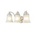 thumbnail image 3 of 9333-SN Millennium Lighting Abelia - 3 Light Bath Vanity-8 Inch Tall and 18 Inch Wide-Satin Nickel Finish, 3 of 4