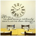 thumbnail image 3 of Bless the Food Before Us, the Family Beside Us, and the Love Between Us, Amen Vinyl Lettering Wall Decal Kitchen Dining Quote Decals - Size: 16"H x 58"L - Color:  Black, 3 of 7