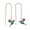 Blue, variant on Hummingbird Earrings Stud Threader Long Drop Tassel Crystal Dangle Wholesale Hot-Red