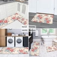 thumbnail image 5 of Pioneer Flower Floral Print Pattern Kitchen Rugs Sets Of 2,Anti Fatigue Kitchen Mat Rugs Non Slip Washable,Decorative Kitchen Floor Mats for Kitchen,Sink,Laundry,17"x30"+17"x47", 5 of 7