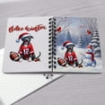 thumbnail image 4 of Hello Winter Pitbull Football Snowman Welcome Snowy Morning Spiral Bound Journal Terrier Dog Lover 5x7in Spiral Notebook - 01012, 4 of 5