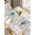 thumbnail image 5 of Texas Star Blue Placemats Set of 8, Farmhouse Country Branches Wooden Grain Placemats for Dining Table, Place Mats for Kitchen Tabletop, Waterproof Wipeable Dining Table Mats Set, 5 of 9