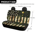 thumbnail image 4 of POLERO Camouflage American Flag Pattern Car Back Seat Cover for Women, 2 Pcs Rear Bench Seat Cover Non-Slip Durable Car Rear Seat Protectors, 4 of 7