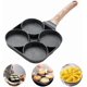 thumbnail image 1 of Non-Stick Frying Pan with 4 Hole Pancake Pan Fried Egg Hamburger Pan, 1 of 5