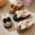 thumbnail image 4 of Zapatillas de algodón para mujer ins invierno interior pareja en casa 2024 nuevas lindas Zapatillas de felpa para uso exterior otoño e invierno, 4 of 5