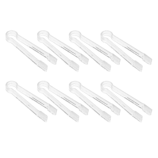 26-27 8 Pcs Plastic Buffet Serving Tongs Mini Serving Utensil Tongs