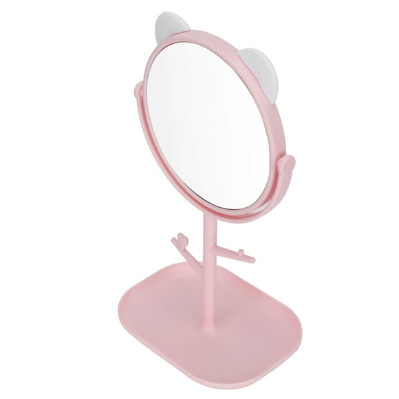 Espejo de maquillaje portátil Jadeshay Espejo cosmético con almacenamiento PP Vidrio