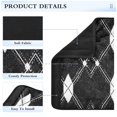 thumbnail image 4 of ALAZA Black White Plaid Checkered Car Seat Belt Adjuster Neck Covers Shoulder Cushions Pads M, 4 of 8