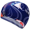 thumbnail image 1 of Bonnets de Bain pour Enfants de Couleur Unie Bonnet de Natation Bonnet de Natation Bonnets de Bain pour Enfants de 2 à 8 Ans Garçons Filles avec Cheveux Longs, 1 of 5