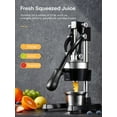 thumbnail image 3 of FOHERE Manual Citrus Juicer Easy Juicing, Easy Clean Stainless Steel and Cast Iron, 3 of 10