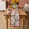 thumbnail image 2 of Cherry Table Runner 72 Inches, Vintage Watercolor Purple Red Fruits on Linen Bed Runner Dresser Scarves Tabletop for Indoor Outdoor Parties/Ceremony/Banquet, 14" x 72", 2 of 9