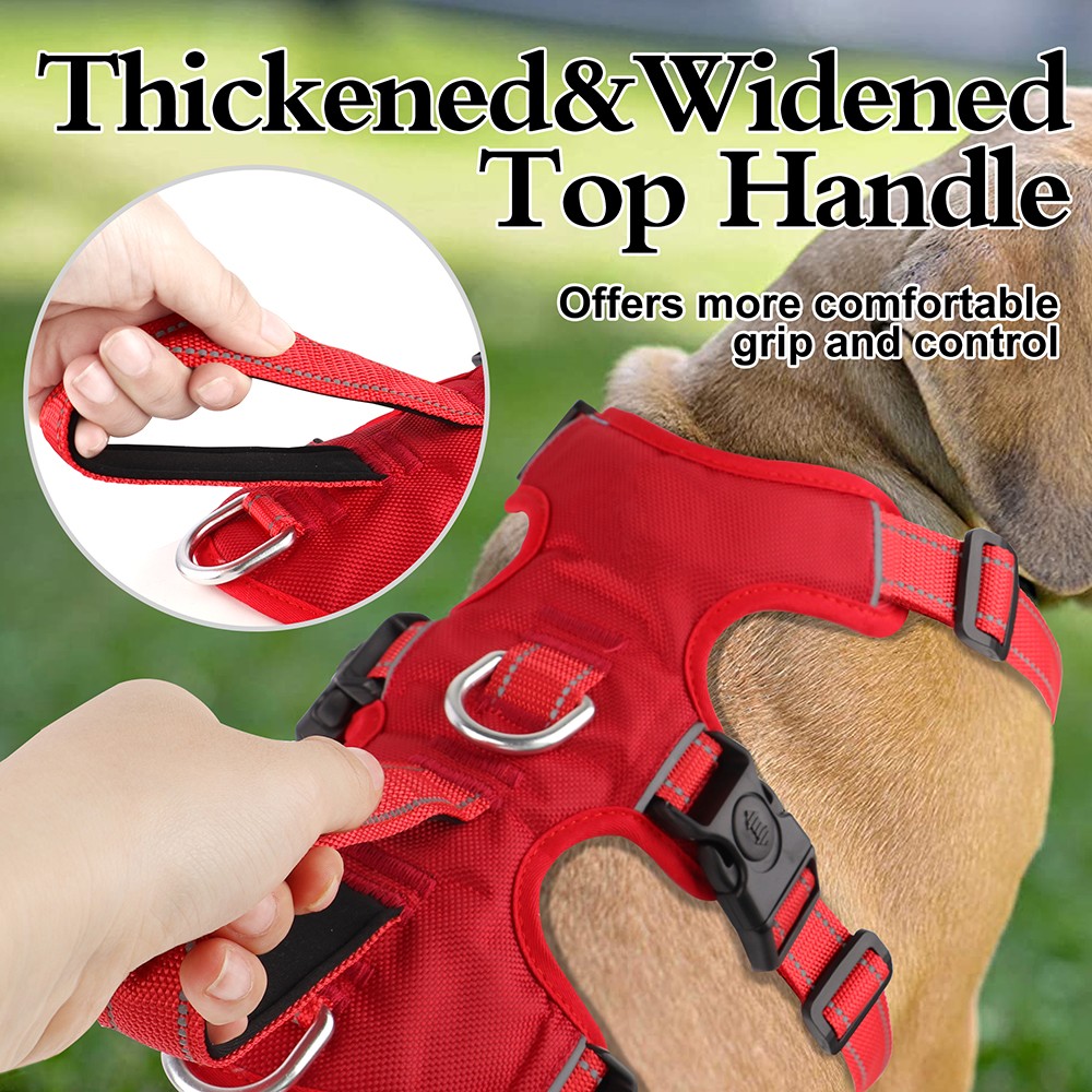 Pet Artist S-XL No Pull Dog Harness Escape Proof Reflective Adjustable Sport Vest with Handle