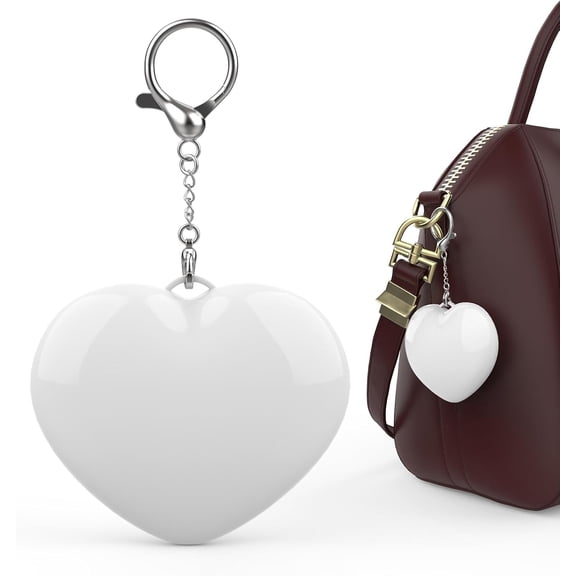 Purse Light, Handbag Light for Purse Accessories Must Haves, Heart Shaped Purse Lamp with Automatic Sensor, Best Gifts for Women, Girls, Friends（White）