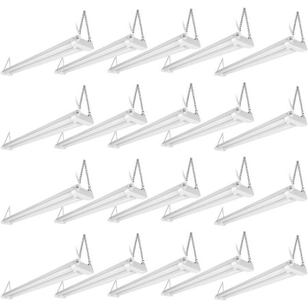 

LEONLITE 20 Pack 4ft Motion Sensor LED Utility Shop Light 40W Linkable Integrated Light Fixture Energy Star & ETL Listed 5000K Daylight for Garage Workshop Basement
