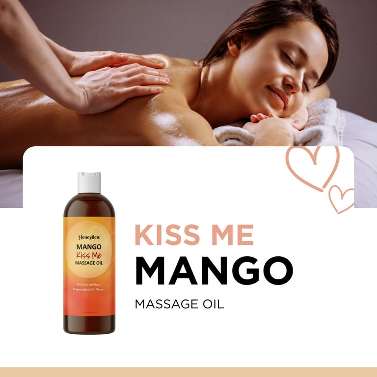 Mango Scented Massage Oil for Intimacy - Honeydew Holistics Aromatherapy Sensual Massage Oil for Couples - Alluring Mango Scented Moisturizing Body Oil for Massage for Men & Women - Walmart.com