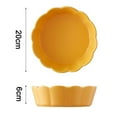 thumbnail image 2 of Creative Pet Ceramic Bowl Flower Cat Bowl Large Dog Bowl Anti-Overturning Pet Bowl - yellow, 2 of 5