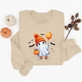 thumbnail image 6 of Jsaierl Womens Halloween Sweatshirts Plus Size Ghost Graphic Pullovers Fall Loose Fit Crewneck Long Sleeve Sweater Tops Halloween Party Supplies, Sizes S-2XL, 6 of 6