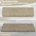thumbnail image 3 of Pure Era Bullnose 9" x 30" Carpet Stair Treads Protector Cover Indoor Non Slip Self Adhensive Set of 14,Cream Gray/Tan Gray, 3 of 8