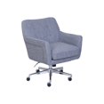 thumbnail image 2 of Serta Ashland Ergonomic Home Office Chair with Memory Foam Cushioning Chrome-Finished Stainless Steel Base, 360-Degree Mobility, Fabric, Gray, 2 of 4