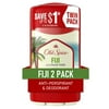 Old Spice Antiperspirant Deodorant for Men, Fiji, 2.6 oz Twin Pack