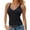 Black #811, variant on Bovemsi Camisole Tops for Women Womens Spaghetti Strap V Neck Ribbed Tank Slim Soft Basic Layering Shirts Basic Tanks