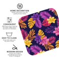thumbnail image 4 of Balery 4 Pcs Purple Flowerleather Coasters Set, Drink Table Cup Coasters For Living Room Kitchen Coffee Decor, 4 of 9