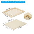 thumbnail image 2 of Unfinished Wood Canvas Panel 5x5" Deep 0.3" Wooden Paint Pouring Panel Boards Cradled, 4 Pack, 2 of 4