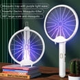 thumbnail image 4 of Lámpara antimosquitos recargable por USB, matamoscas eléctrico plegable con luz UV, 3000V, 4 of 4