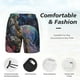 thumbnail image 3 of Fotbe Rainbow Astronaut Space Landscape Traje de Baño para Hombre – Shorts de Natación de Secado Rápido con Forro y Bolsillos-Medium, 3 of 6