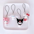 thumbnail image 2 of Sanrio My Melody Hello Kitty colgante para teléfono móvil, Kuromi Cinnamoroll Kawaii, figura de dibujos animados, disco en U, mochila, llavero de pegamento suave, regalo YAOSANBAO BAO unisex, 2 of 2
