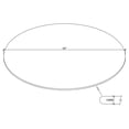 thumbnail image 4 of 54-inch 10mm Round Clear Tempered Glass Top, 4 of 4
