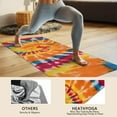 thumbnail image 4 of Colorful Tie Dye Pattern Hot Yoga Mat Towel Non Slip for Hot Yoga - Quick-Drying Yoga Mat Cover with 4 Corner Pockets with Travel Bag - Hot Yoga Towel Non Slip Grip Moisture Wicking Sweat 70"x26", 4 of 6