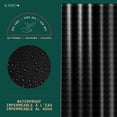 thumbnail image 2 of Cortina de baño Acento Dots 183x183 cm con ojales negros, dobladillo magnetico y tacto suave, Negro, 2 of 7