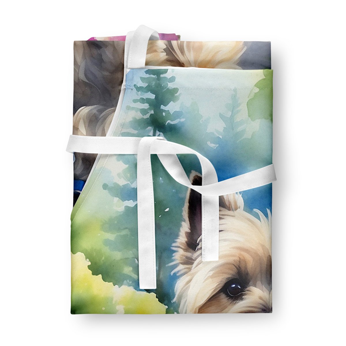 Cairn Terrier Spring Path Apron 27 in x 30 in