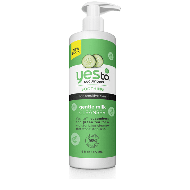 Yes To Cucumbers Gentle Milk Cleanser, Face Wash, 6 Fl Oz