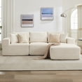 thumbnail image 2 of Kojooin 108" Modular Sectional Sofa - L Shaped Boneless Cloud Couch with 67.5" Chaise, Reversible L/R Facing, No Assembly Required, 2 of 9