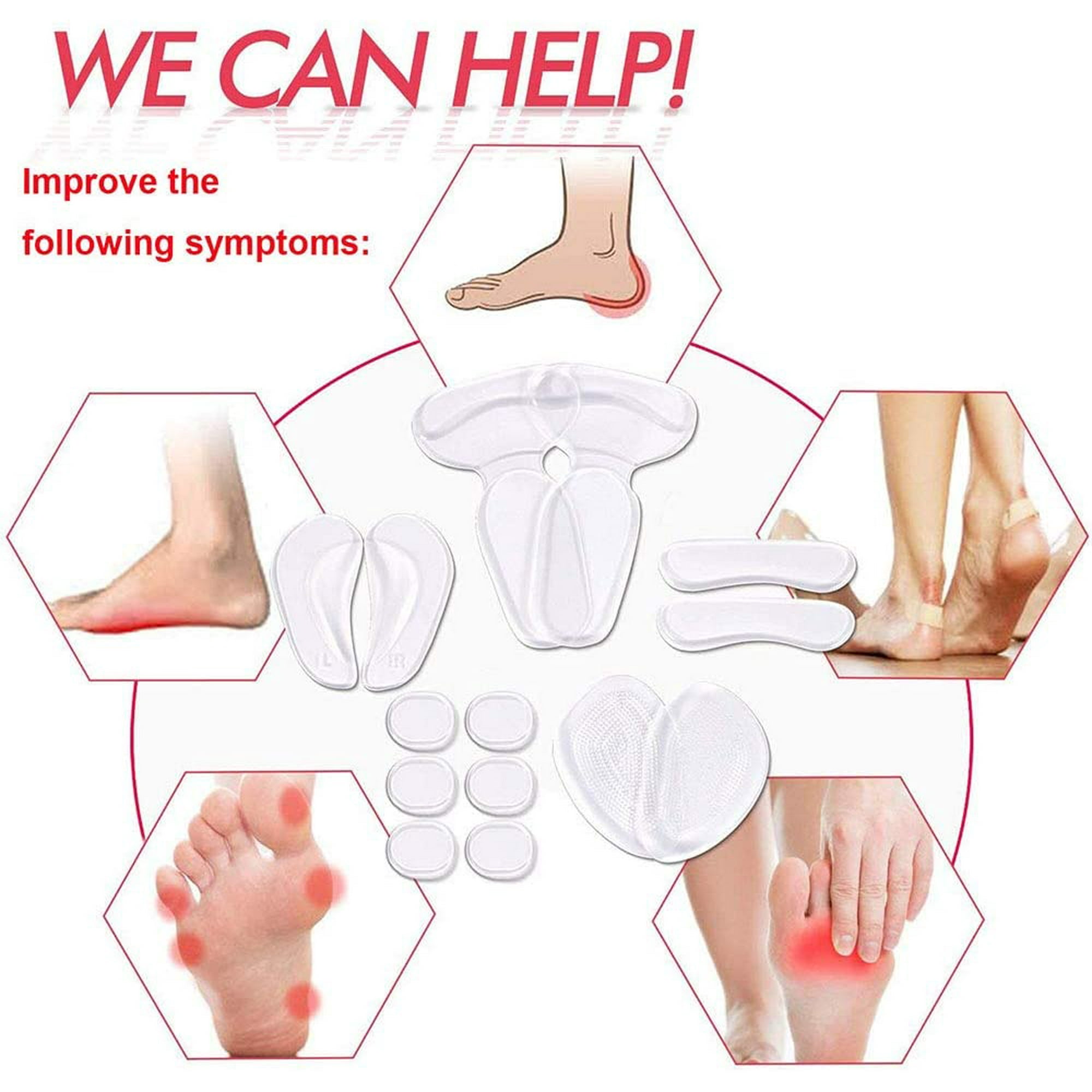 Heel inserts walmart clearance