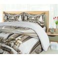 thumbnail image 4 of Ambesonne Classic Duvet Cover Set, Majestic Room in Muted Tone, King, Coconut and Off White, 4 of 6