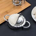 thumbnail image 2 of Prensa para hacer dumplings de acero inoxidable, 1 paquete de molde Pierogi - Molde Wonton, herramienta fácil para envolver dumplings, cortador de sellos de masa, fabricación de pasteles, 2 of 5