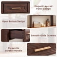 thumbnail image 5 of Joaxswe Long Console Table, Mid-Century Modern Entryway Table, Wood Sofa Table Behind Couch for Living Room Hallway, 47 inch, Walnut, 5 of 8
