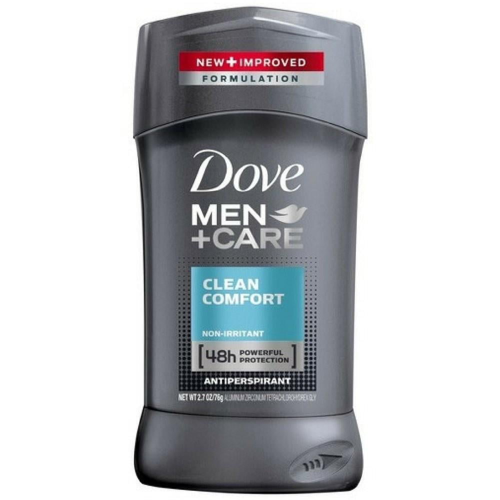 Dove Men Antiperspirant Deodorant Stick Clean Comfort 2.7 Oz.,Pack of 12